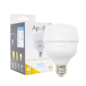 Lâmpada Led Bulbo 40w Alta Potencia Branco Frio 6500k Bivolt