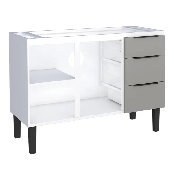 Gabinete Cozinha Aço Júpiter Cinza 120 Cm Cozimax - Imagem 4