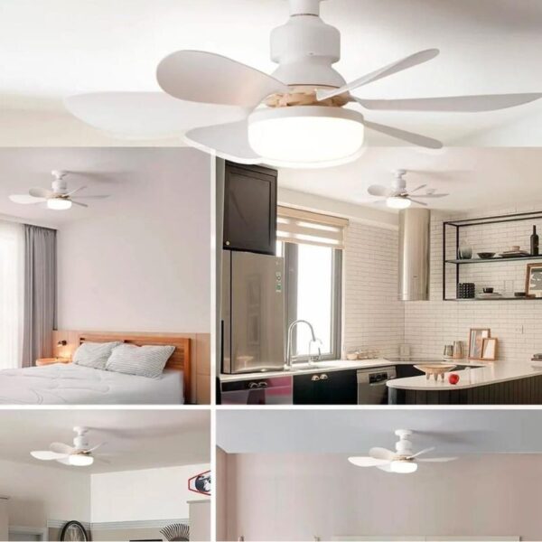 Lâmpada Luminária Ventilador De Teto C/ Controle Remoto 40W - Imagem 2