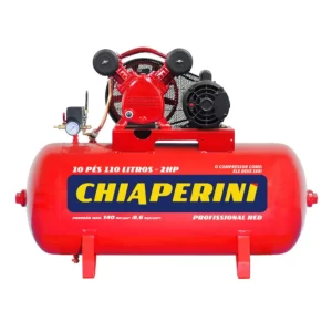 Compressor de Ar 110L 10pés 140LBS 2HP Chiaperini