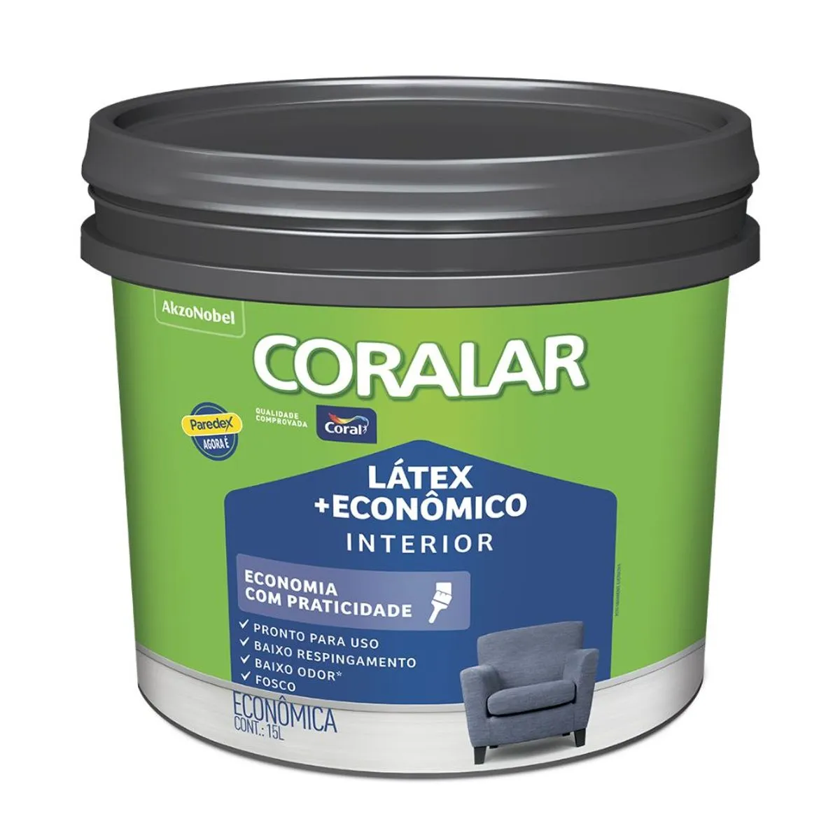 Tinta Coralar Mais Eco Branco BD 15L Coral