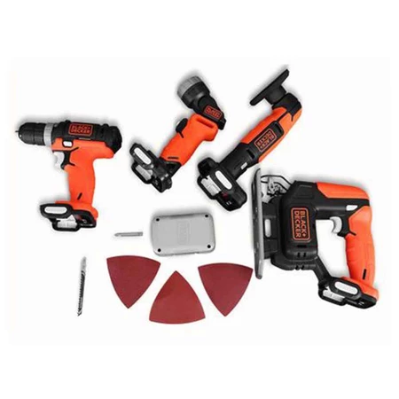Kit Ferramentas Sem Fio 4X1 Bateria 12V Black & Decker Gopak - Imagem 2