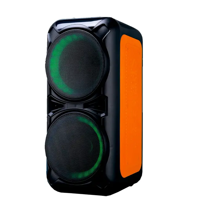 Caixa de Som Portátil Sumay Double Black 800W Bluetooth LED Integrado - Imagem 4