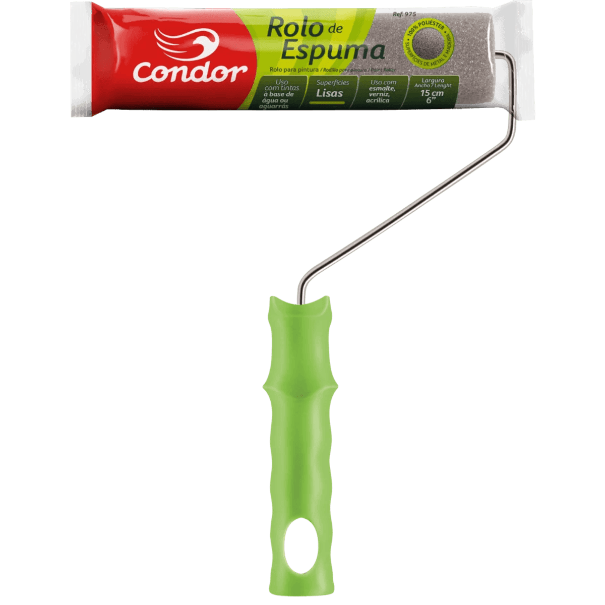 Rolo de Espuma Pintura com 15Cm Atlas/Condor