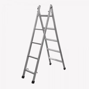 Escada Extensível 3 Em 1 Galvanizado 5 Degraus
