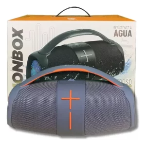 Caixa De Som Portátil Sumay SM-CSP1310P Lionbox Preta Led