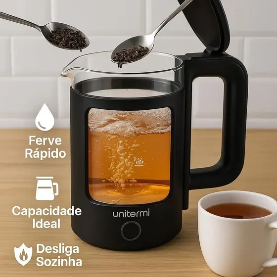 Jarra Chaleira Elétrica Mali 1.5 Litros Unitermi - Imagem 3